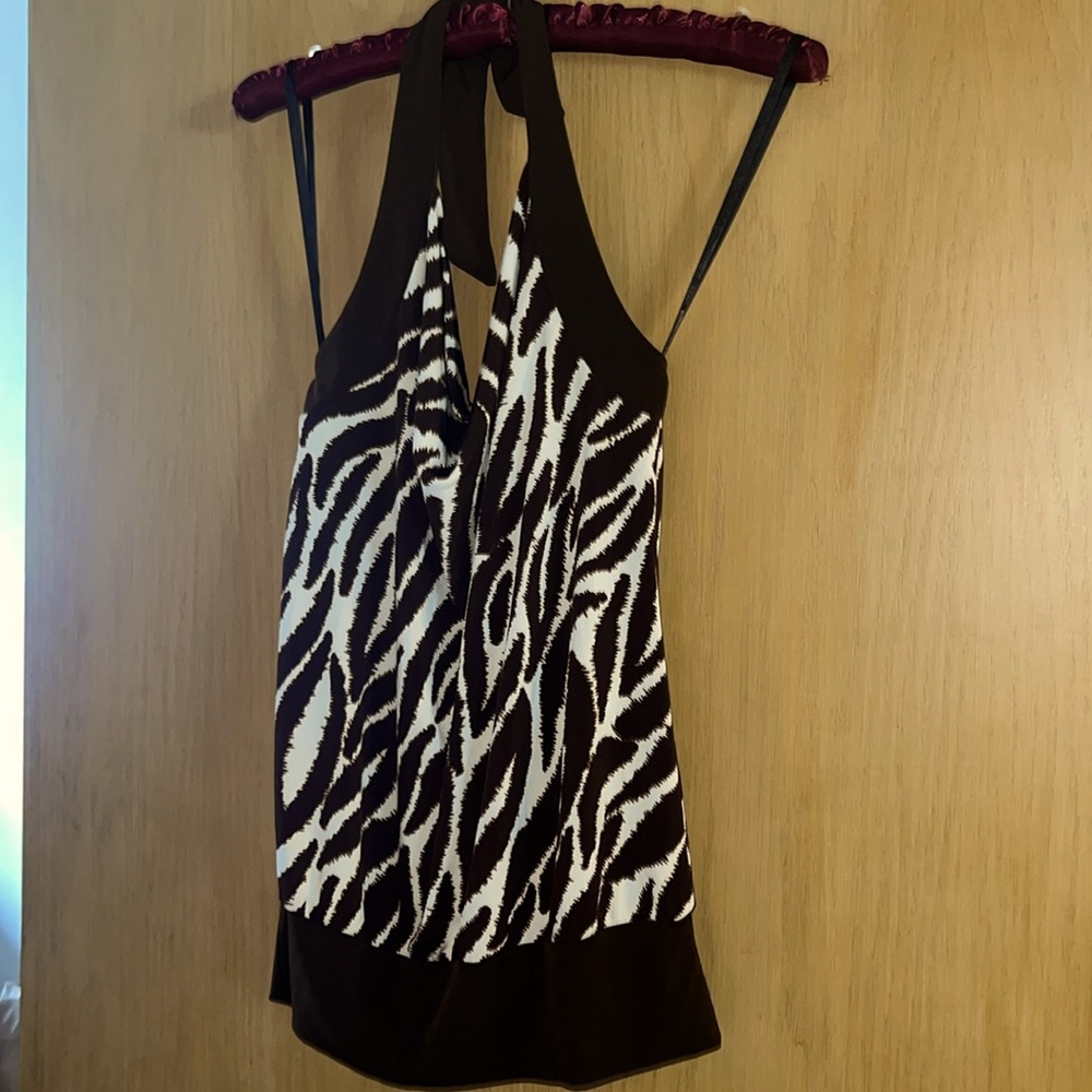 Animal Print Halter Top SIZE LARGE